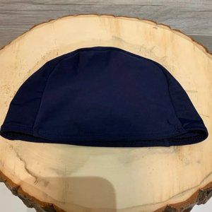Blue Nylon/ Lycra swim cap